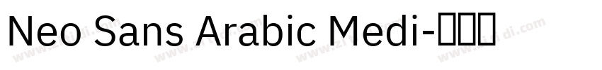Neo Sans Arabic Medi字体转换